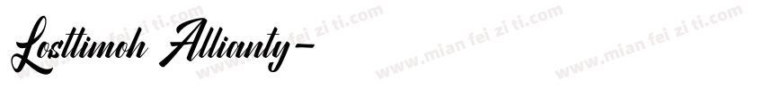 Losttimoh Allianty字体转换